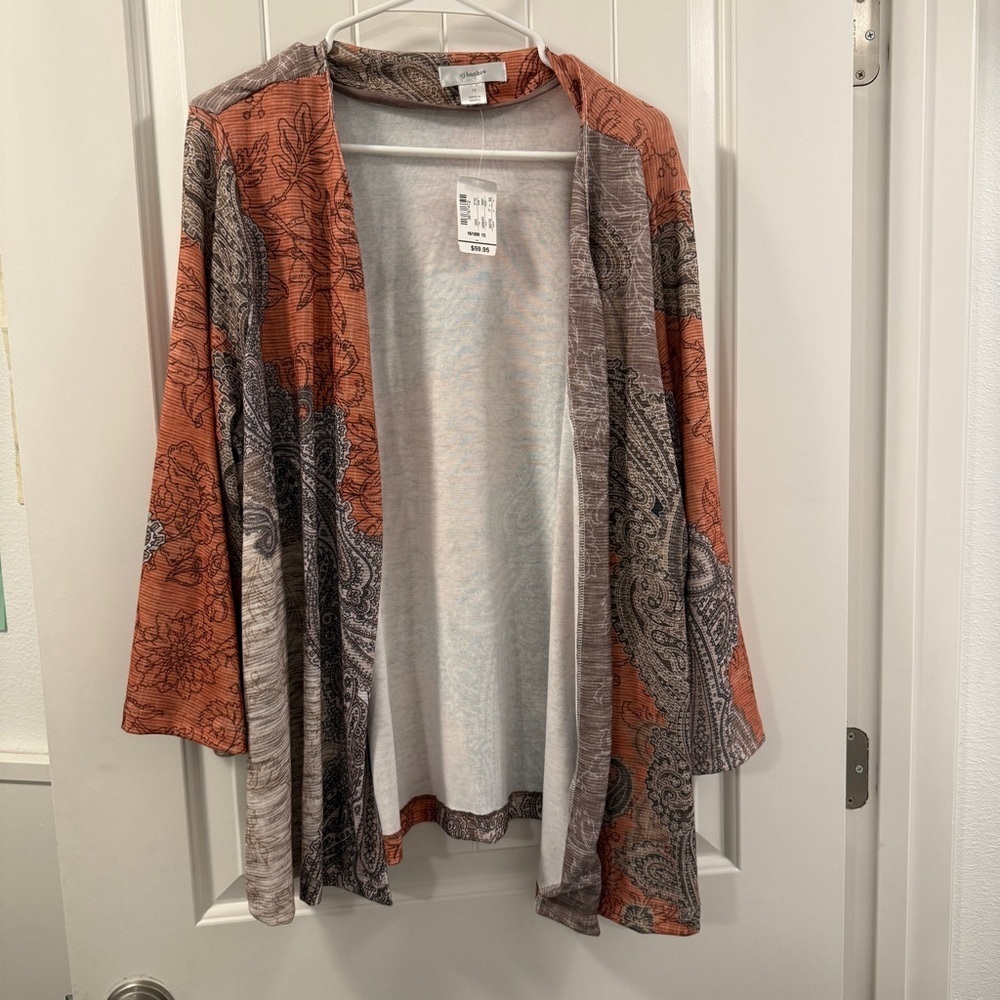 CJ Banks Open Front Cardigan Women’s 1X NWT